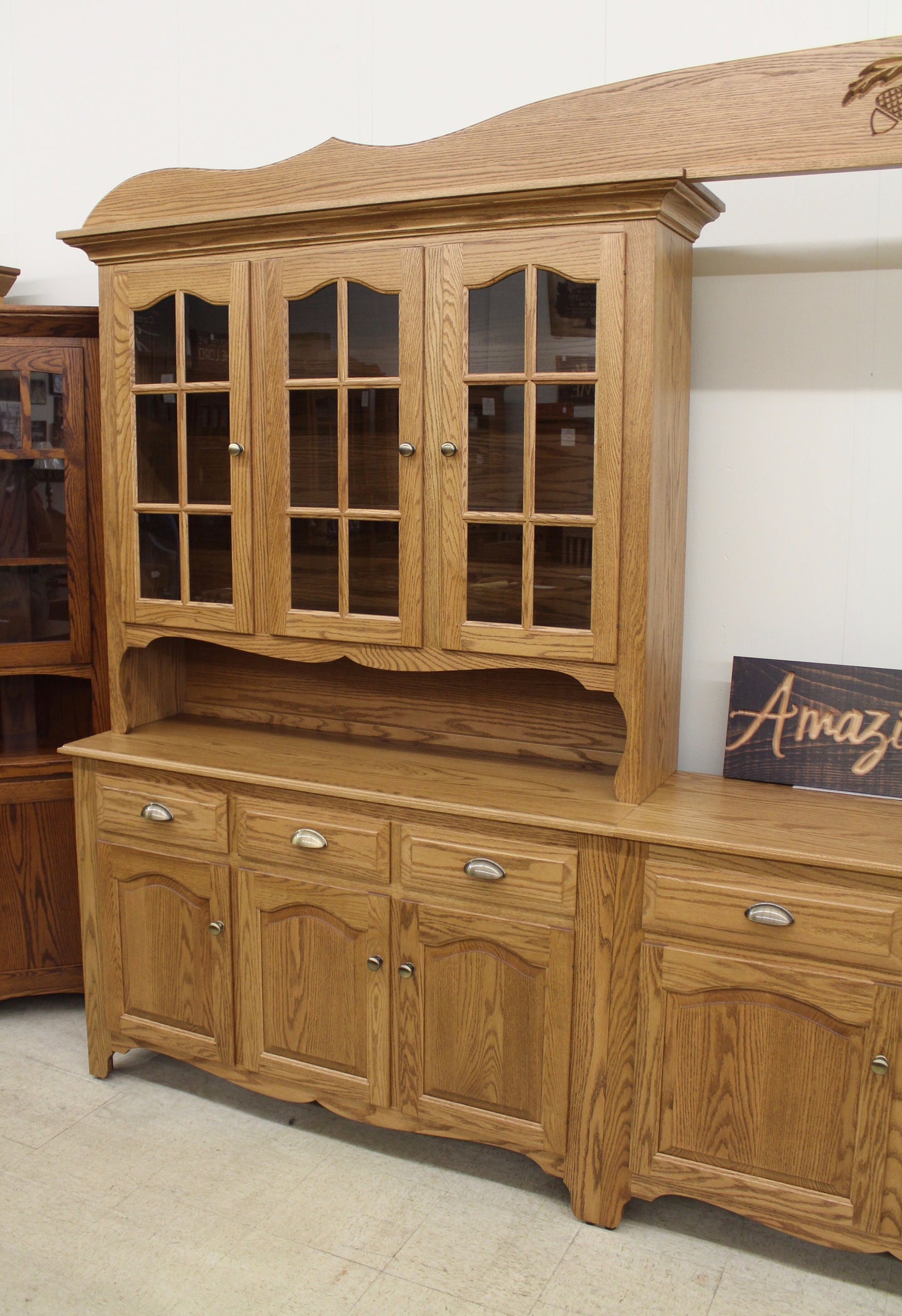 Custom 8-Bay Country Hutch