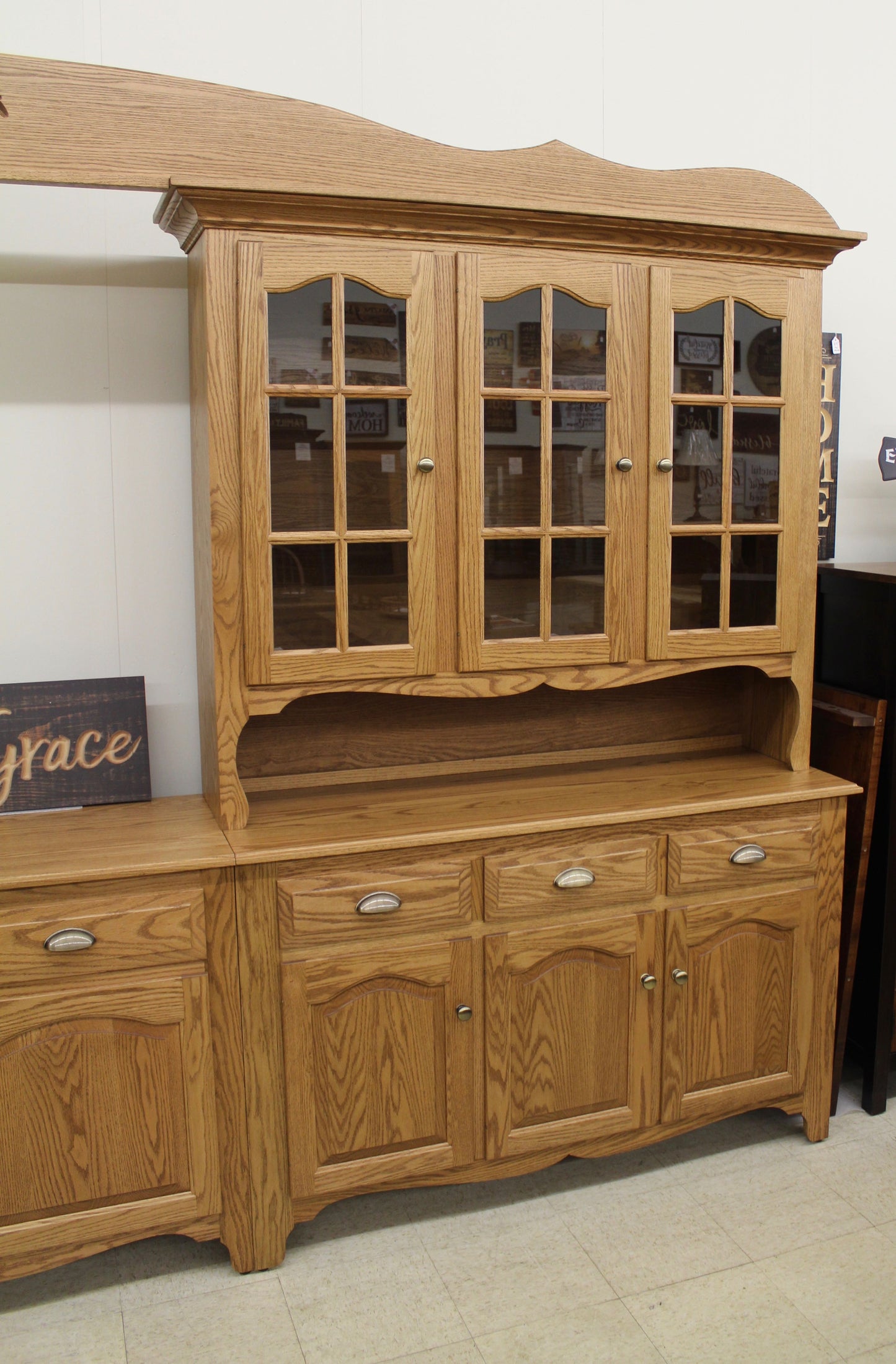 Custom 8-Bay Country Hutch