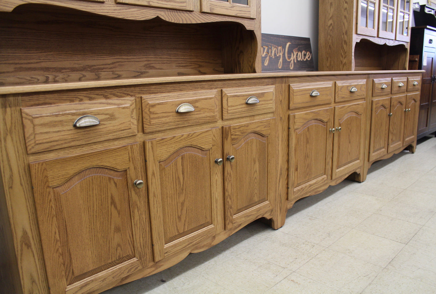 Custom 8-Bay Country Hutch
