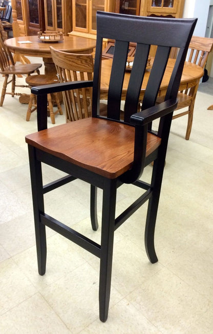 30″ Curlew Bar Chair with Arms