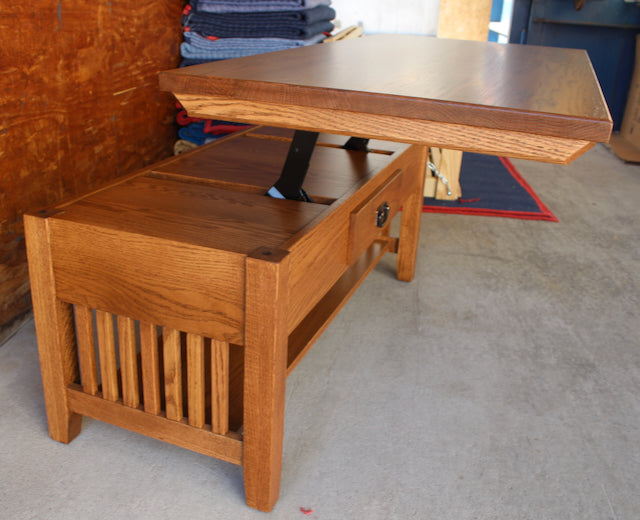 Prairie Mission 42" Coffee Table with Lift Top