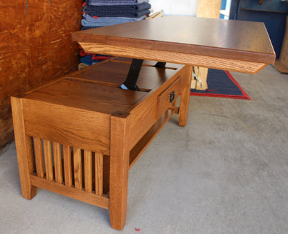 Prairie Mission 42" Coffee Table with Lift Top