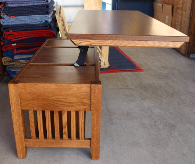 Prairie Mission 42" Coffee Table with Lift Top