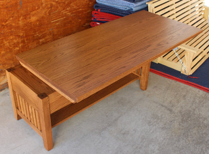 Prairie Mission 42" Coffee Table with Lift Top