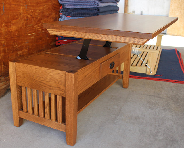 Prairie Mission 42" Coffee Table with Lift Top