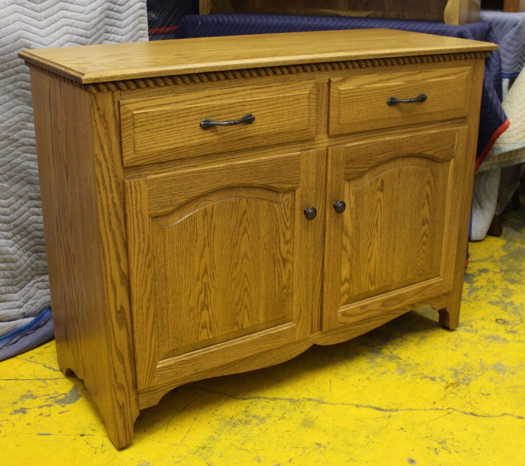 47" Country Server with Rope Twist Trim Molding