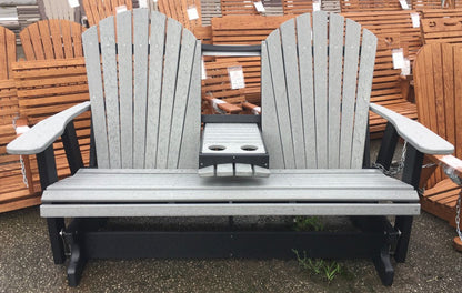 Poly 5′ Adirondack Glider with Fold Down
