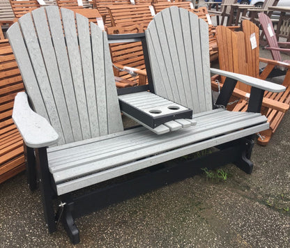 Poly 5′ Adirondack Glider with Fold Down