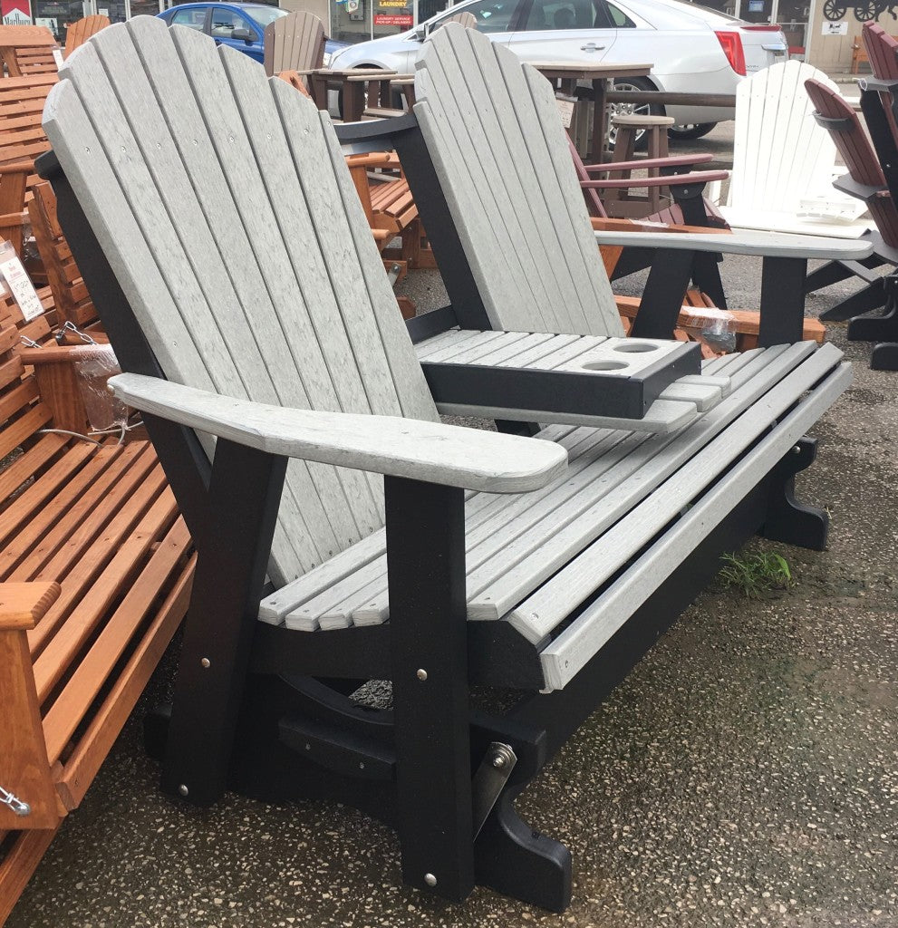 Poly 5′ Adirondack Glider with Fold Down