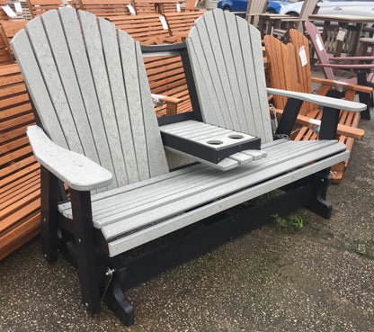 Poly 5′ Adirondack Glider with Fold Down
