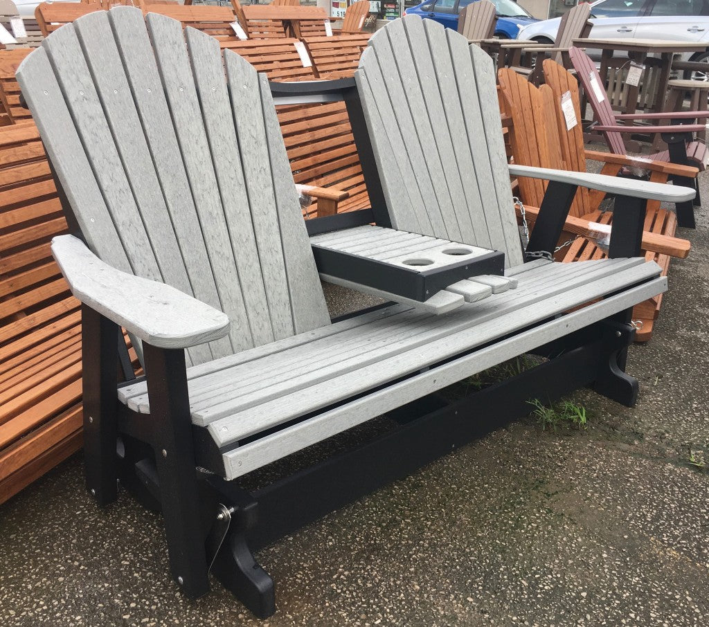Poly 5′ Adirondack Glider with Fold Down