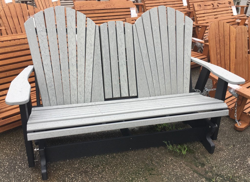Poly 5′ Adirondack Glider with Fold Down