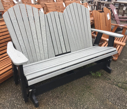 Poly 5′ Adirondack Glider with Fold Down