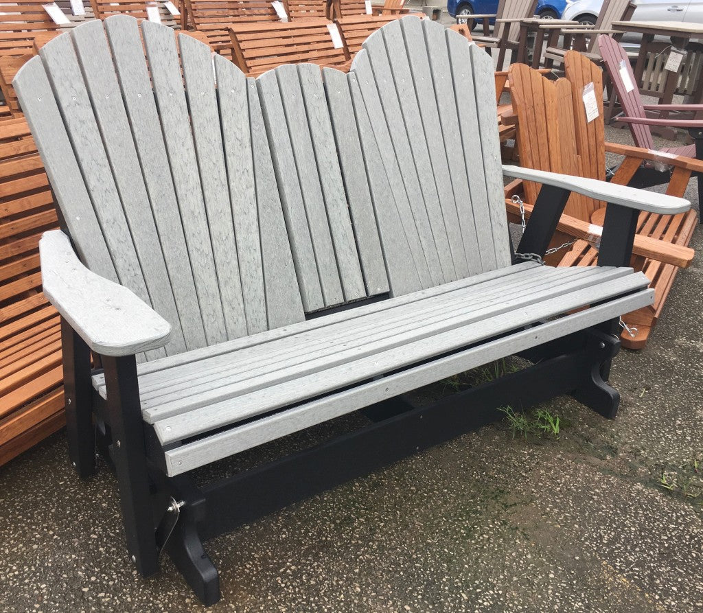 Poly 5′ Adirondack Glider with Fold Down