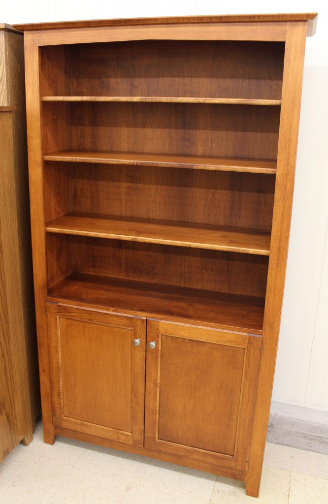6′ Danville Bookcase with Doors [42″ Wide]