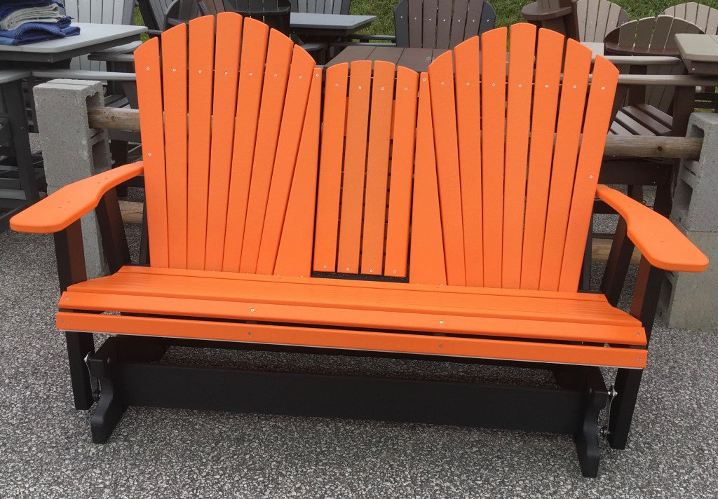 Poly 5′ Adirondack Glider with Fold Down