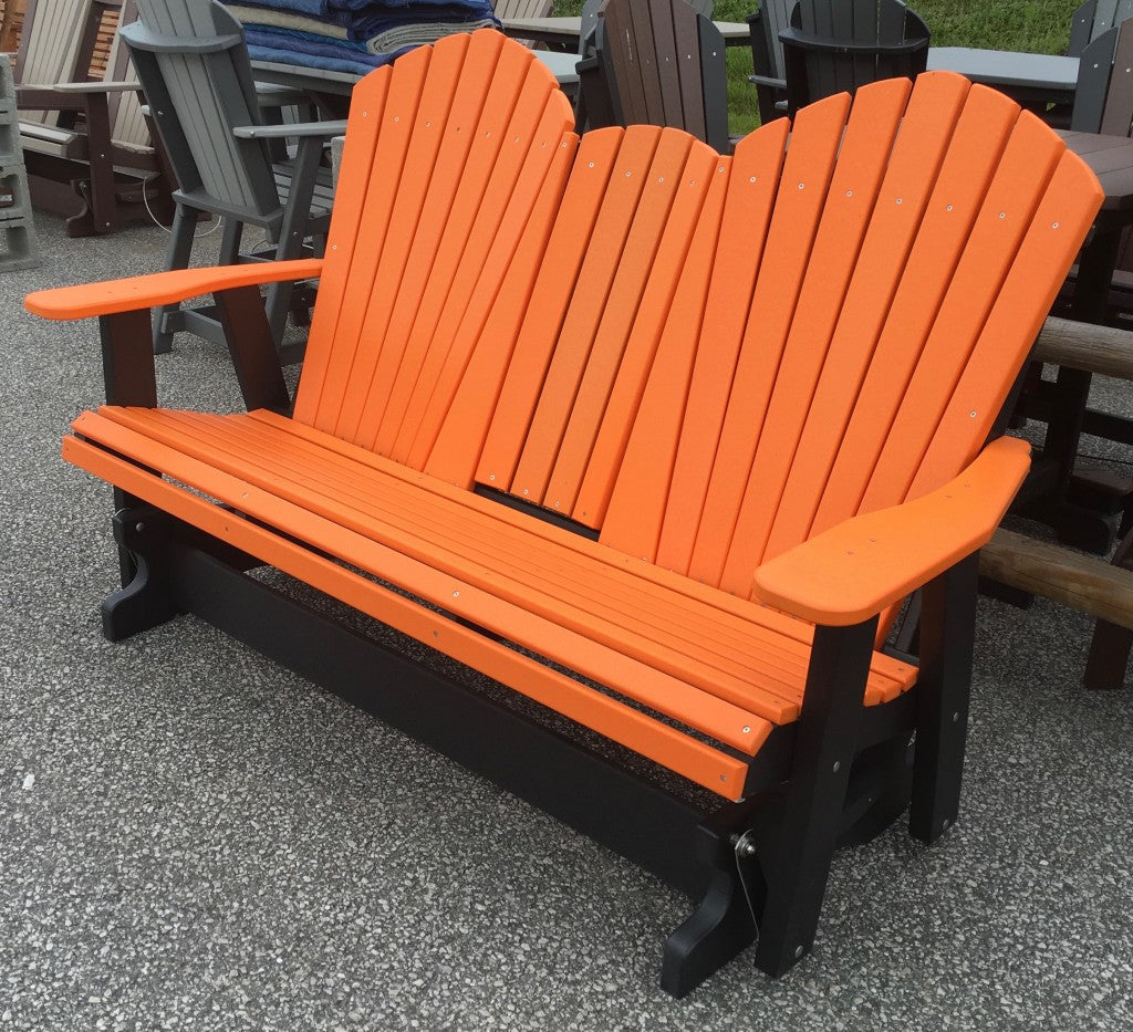 Poly 5′ Adirondack Glider with Fold Down
