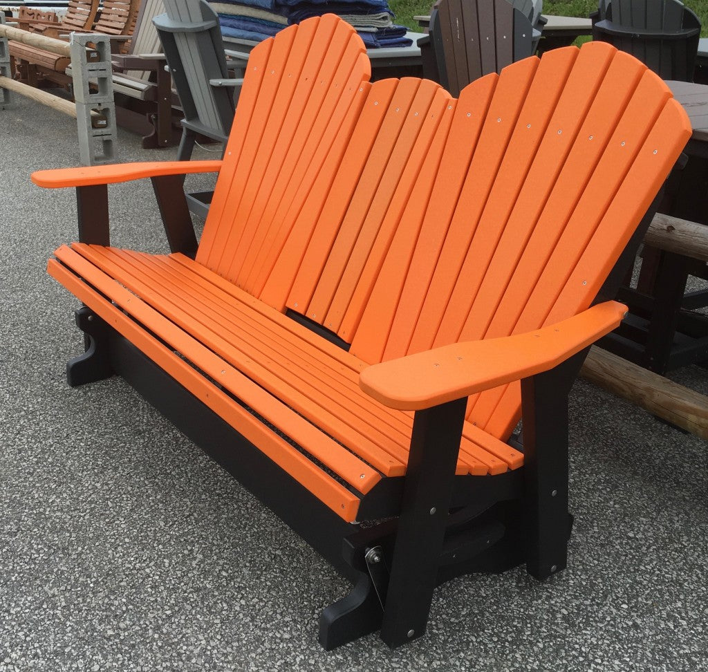 Poly 5′ Adirondack Glider with Fold Down
