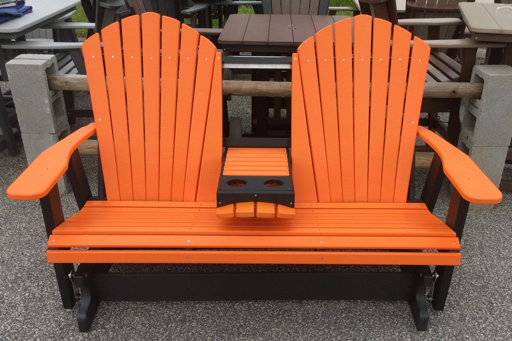 Poly 5′ Adirondack Glider with Fold Down