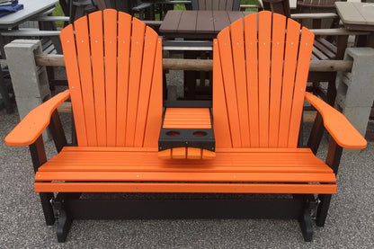 Poly 5′ Adirondack Glider with Fold Down