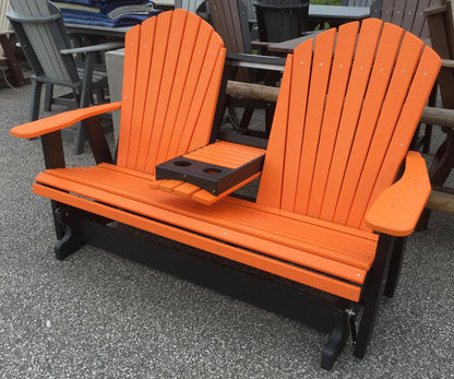 Poly 5′ Adirondack Glider with Fold Down