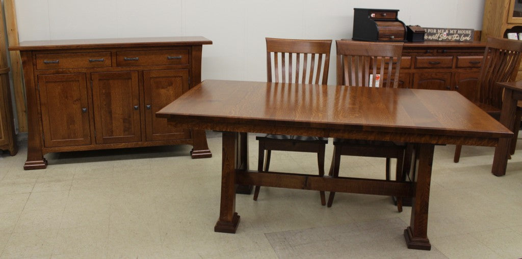 Christy Double Pedestal Table