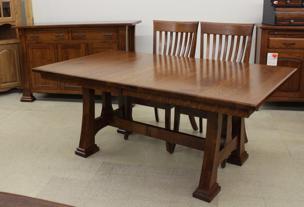 Christy Double Pedestal Table