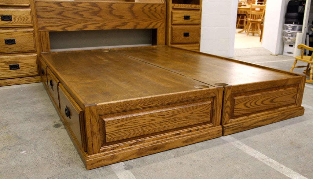 All In One Bookcase Pedestal Bed