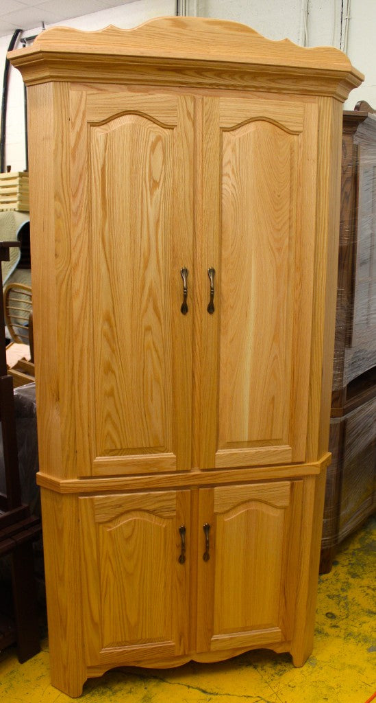 30″ Corner Country Hutch [Full Doors]
