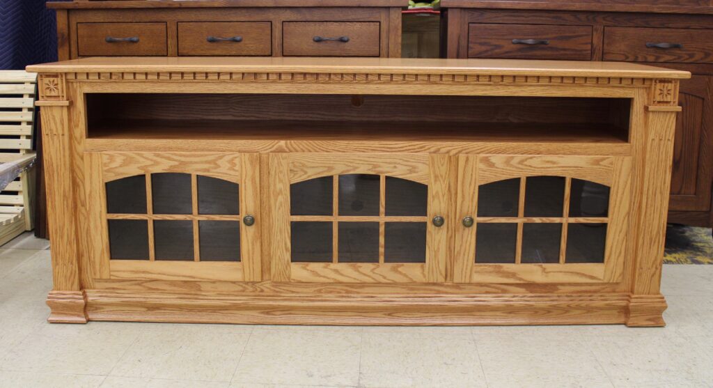 Deluxe 70″ TV Stand with Open VCR