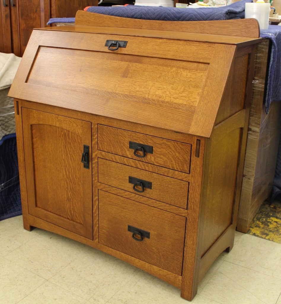 Custom Deluxe Mission Secretary Desk