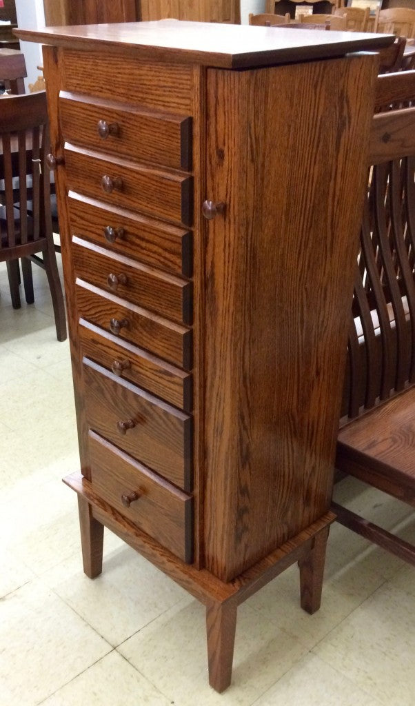 48″ Shaker Jewelry Armoire with 8 Drawers