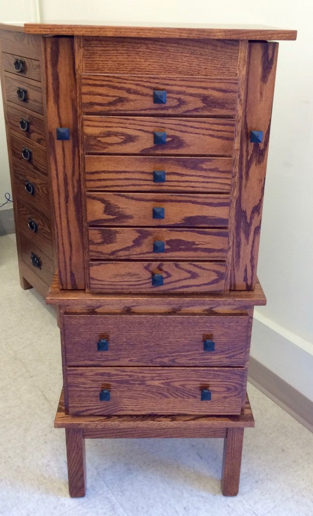 48″ Split Mission Jewelry Armoire
