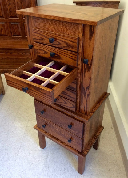 48″ Split Mission Jewelry Armoire