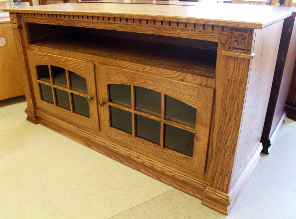 Deluxe 56″  TV Stand with Open VCR