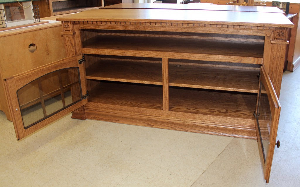 Deluxe 56″  TV Stand with Open VCR