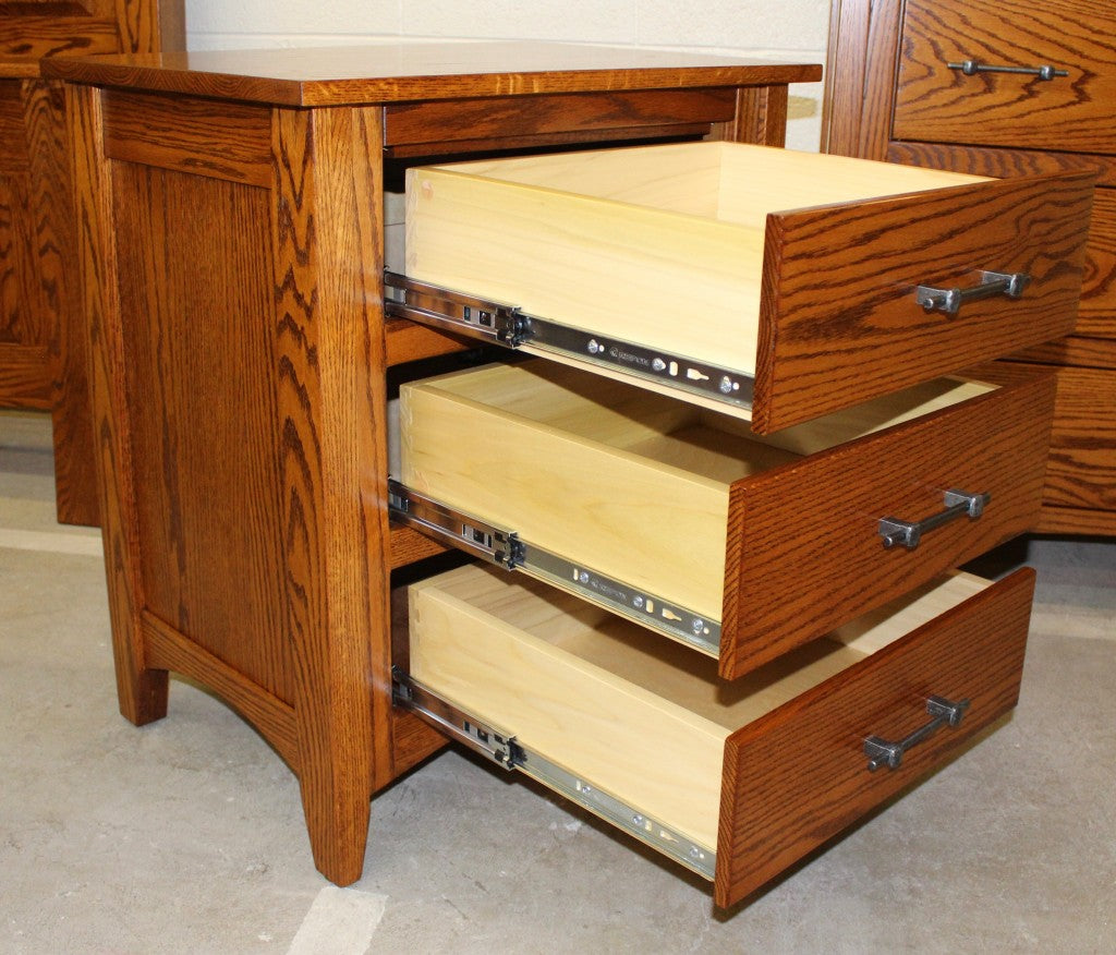 Modern Mission Night Stand with Jewelry Pullout