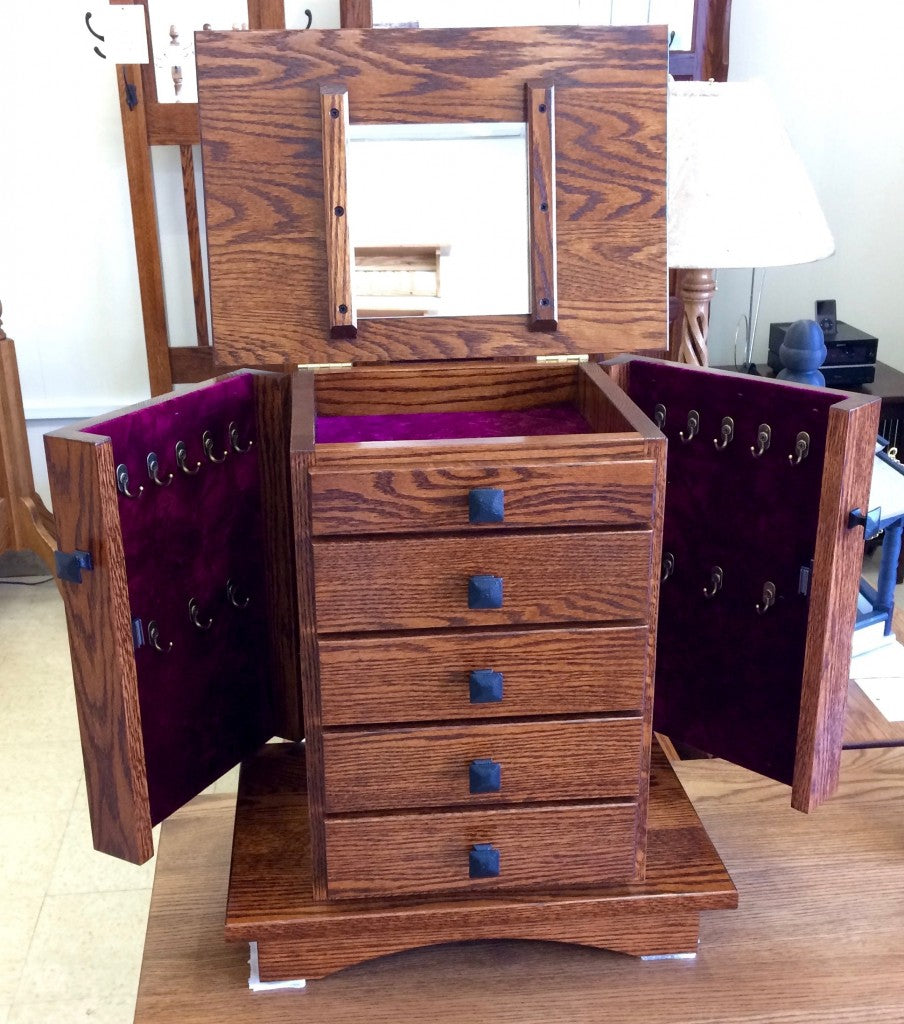 20″ Shaker Dresser Top Jewelry Armoire