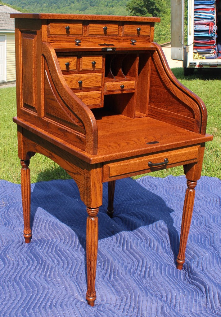 28″ Secretary Rolltop Desk