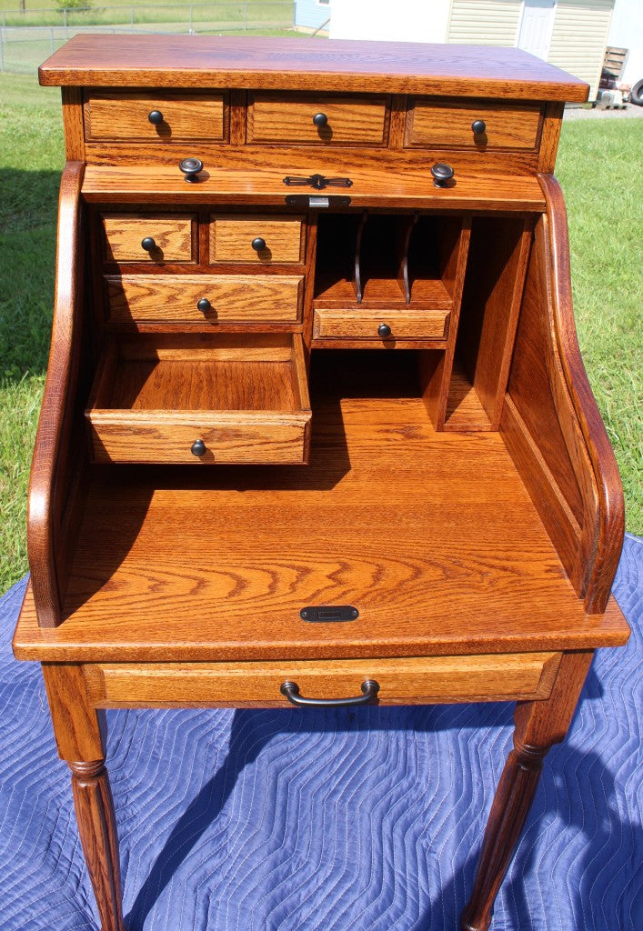 28″ Secretary Rolltop Desk
