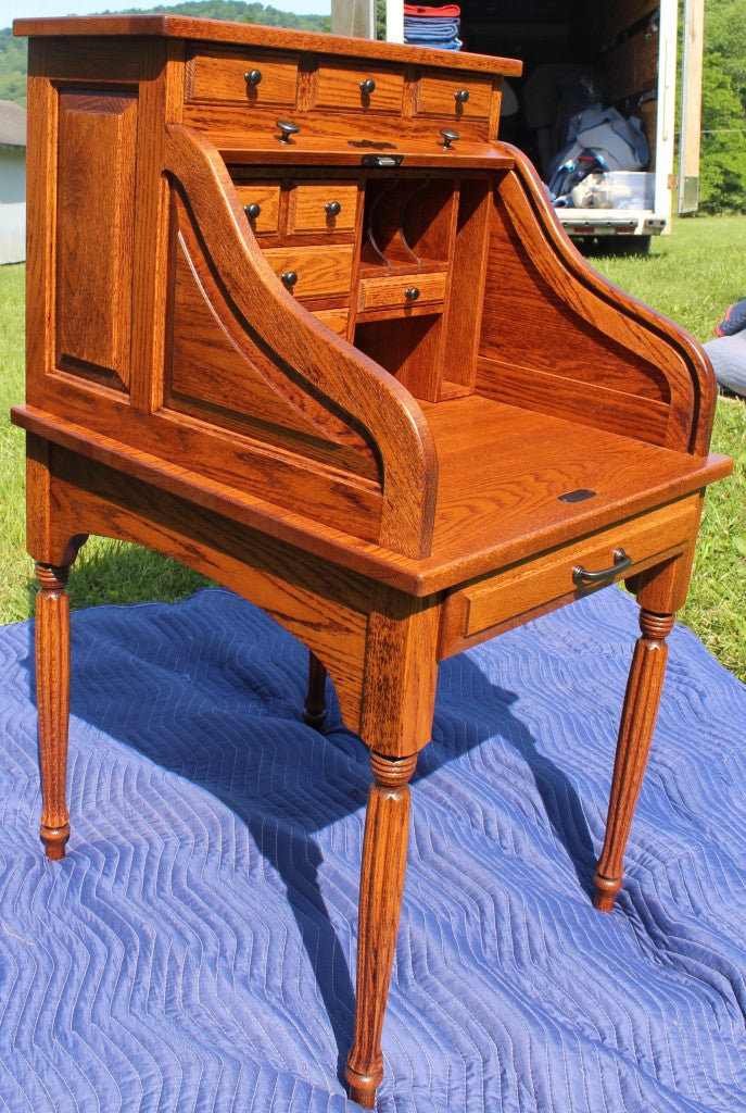 28″ Secretary Rolltop Desk