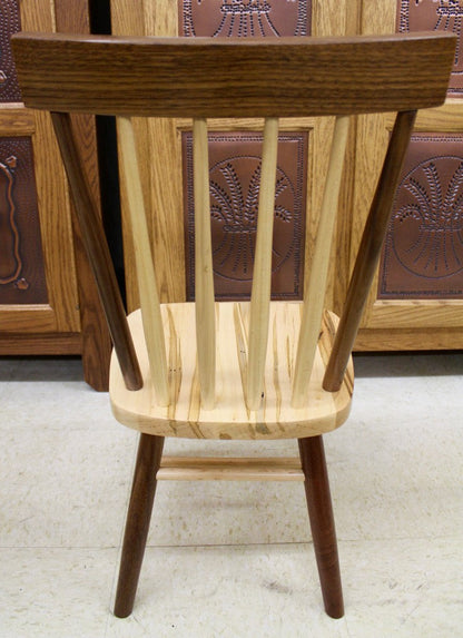 Comb Back Child’s Table with Four Chairs in Wormy Maple & Walnut