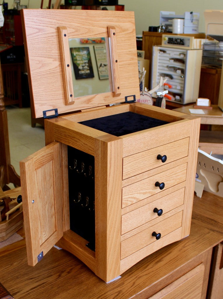 Flush Mission Dresser Top Jewelry Armoire