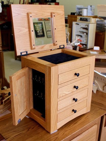 Flush Mission Dresser Top Jewelry Armoire