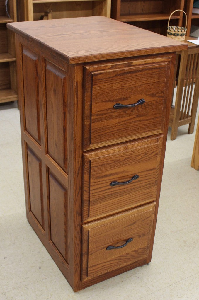 3 Drawer Raised Panel File Cabinet
