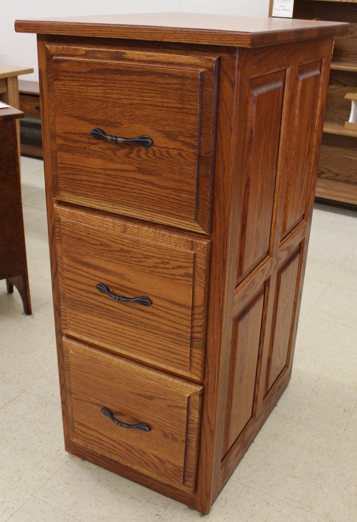 3 Drawer Raised Panel File Cabinet