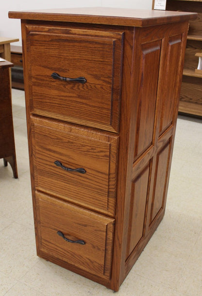 3 Drawer Raised Panel File Cabinet