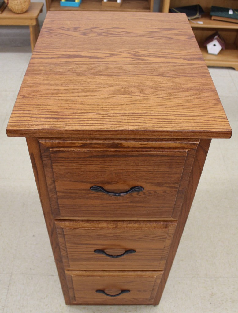 3 Drawer Raised Panel File Cabinet