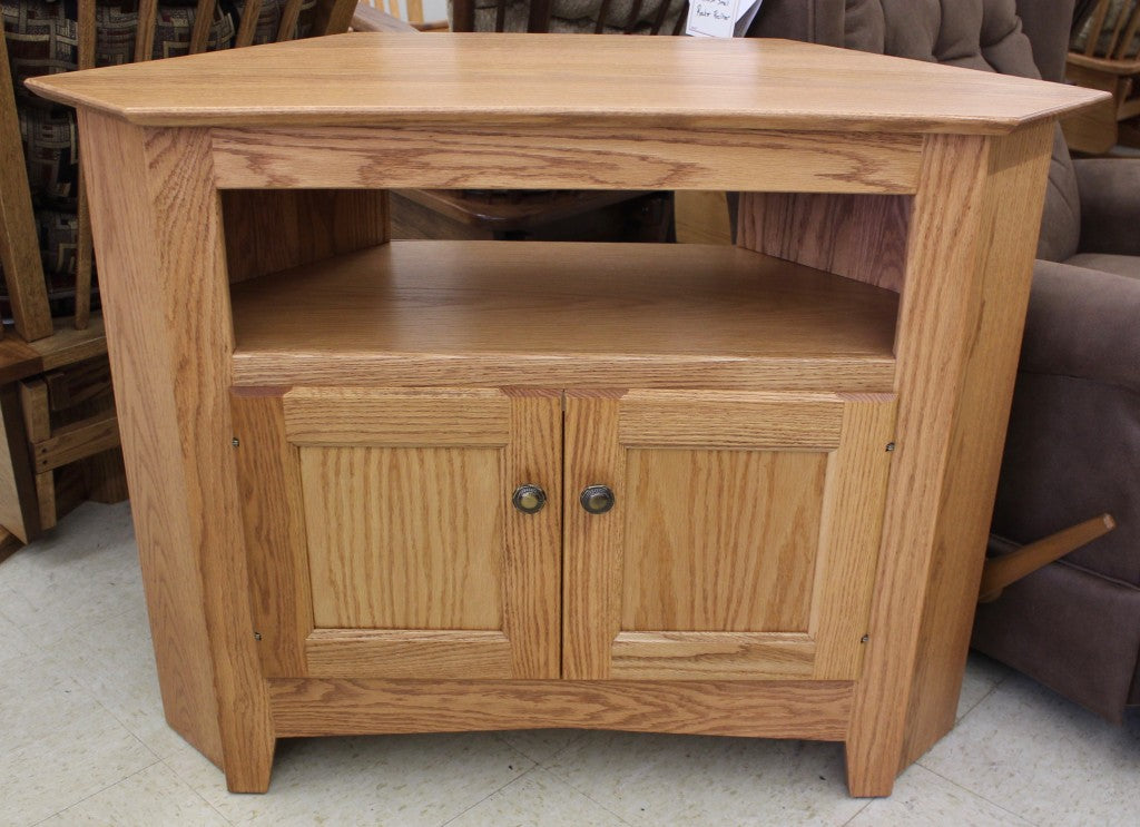Linwood 40" Corner TV Stand with Wood Doors
