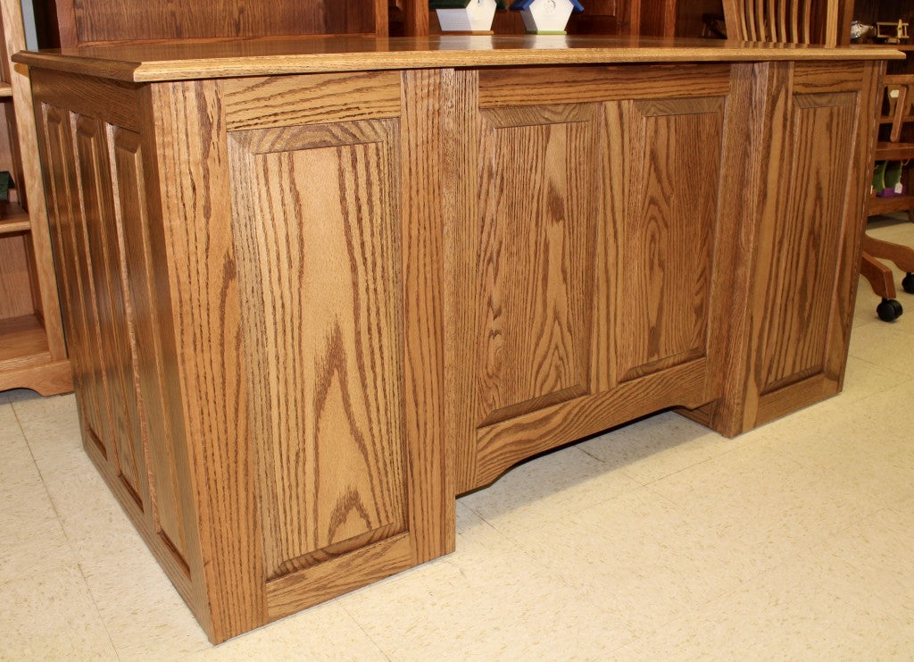 60″ Traditional Double Pedestal Executive Desk
